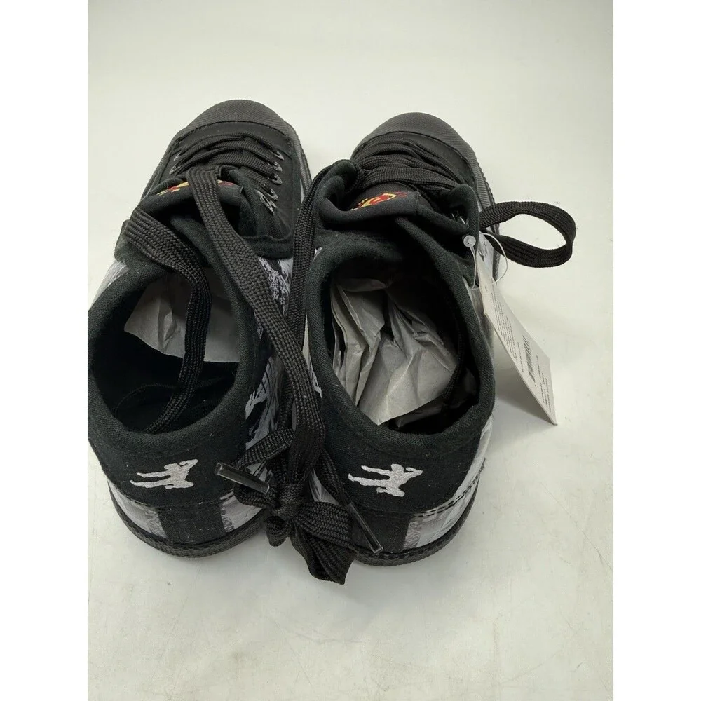 Feiyue x Bruce Lee 1920 Lo Black Martial Arts Sneakers Men 9 Women 11 FU100182M